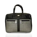 Giddins Leather Laptop Bag - Black