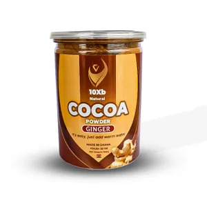 300g - Natural Cocoa Powder Ginger, Ghana cocoa, natural cocoa powder , FDA certified cocoa, buy cocoa online Africa, healthy cocoa drink, cocoa for b