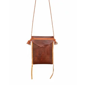 Savannah Leather Tote Bag (Brown)
