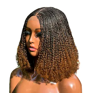 12-Inch / 16-Inch Synthetic Fiber Braided Wig – Natural Kinky Texture