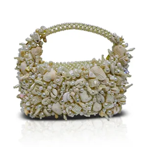Ohemaa Ocean Bloom Beaded Bag