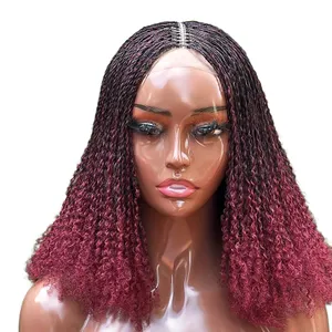 12-Inch / 16-Inch Synthetic Fiber Braided Wig – Natural Kinky Texture